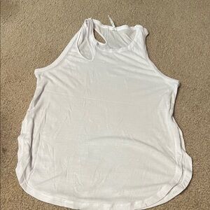 ALO Yoga White Ribbed Tank – Women’s Sleeveless Athletic Top